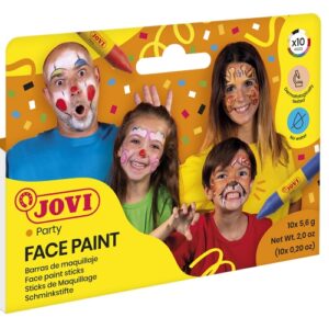 jovi estuche de 10 barras de maquillaje seguro e inocuo facil de limpiar diseñado en barcelona color surtido