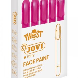 jovi twist stick de pintura de cara hipoalergenico base agua facil aplicacion gran cobertura seca rapido facil de retirar sin parabenos color rosa
