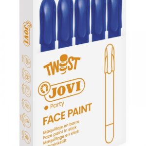 jovi twist stick de pintura de cara hipoalergenico base agua facil aplicacion gran cubricion seca rapido facil de retirar sin parabenos color azul