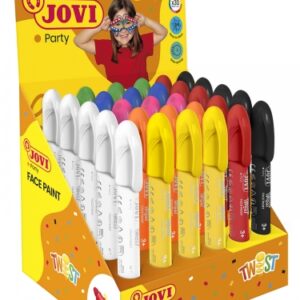 jovi twist face paint expositor 30 sticks de maquillaje base agua facil aplicacion para todo tipo de pieles gran capacidad cubriente color surtido