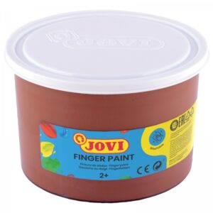 jovi finger paint bote de 500ml pintura de dedos ingredientes naturales colores mezclables textura gelatinosa lavable color marrón