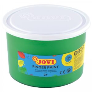 jovi finger paint bote de 500ml pintura de dedos ingredientes naturales colores mezclables textura gelatinosa lavable color verde