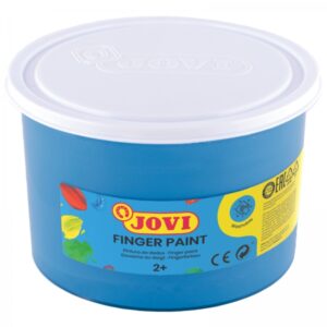 jovi finger paint bote de 500ml pintura de dedos ingredientes naturales colores mezclables textura gelatinosa lavable sin gluten no toxico color azul