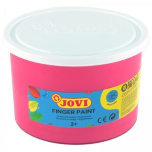 jovi finger paint bote de 500ml ingredientes naturales colores mezclables textura gelatinosa lavable color rosa