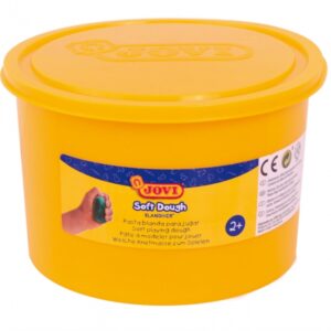 jovi soft dough blandiver bote de pasta de modelaje 460gr blanda y flexible facil de amasar y moldear ideal para iniciacion al modelaje color amarillo