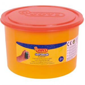 jovi soft dough blandiver bote de pasta de modelaje 460gr blanda y flexible facil de amasar y moldear ideal para iniciacion al modelaje color naranja