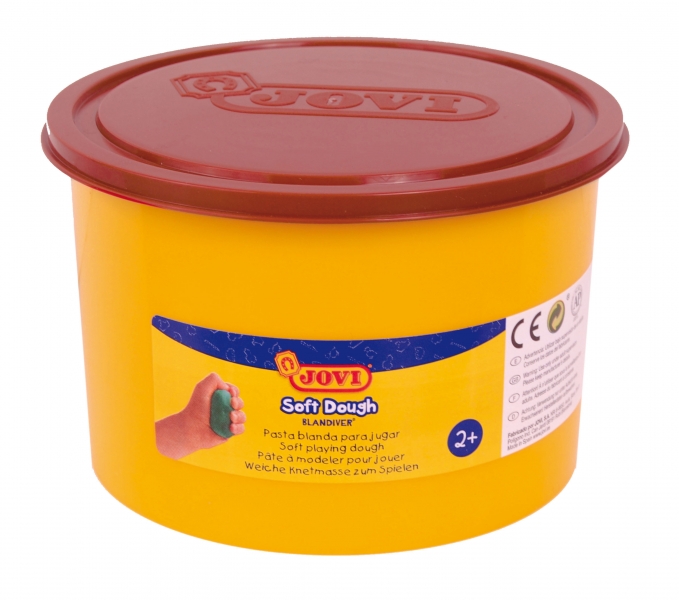 jovi soft dough blandiver bote de pasta de modelaje 460gr blanda y flexible facil de amasar y moldear ideal para iniciacion al modelaje color marron