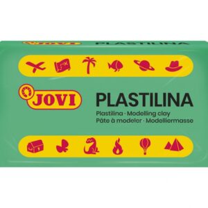 jovi caja de 30 pastillas de plastilina 50gr muy moldeable no se seca sin gluten inocua color verde