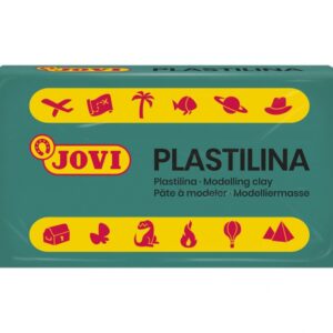 jovi caja de 30 pastillas de plastilina 50gr no endurece sin gluten inocua facil de moldear ideal para volumen y moldes color verde