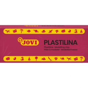 jovi caja de 15 pastillas de plastilina 150gr pasta vegetal no se seca sin gluten inocua facil de moldear ideal para figuras en volumen color rojo rubi