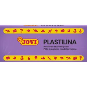 jovi caja de 15 pastillas de plastilina 150gr pasta de modelar vegetal no se seca sin gluten inocua facil de moldear ideal para figuras en volumen color lila