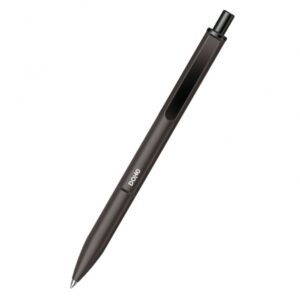 dohe elegance pack de 4 boligrafos punta fina de 0,5mm fabricados en aluminio tacto soft color negro