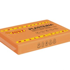 jovi caja de 15 pastillas de plastilina 350gr 100% vegetal no se seca sin gluten facil de moldear inocua y no toxica color naranja