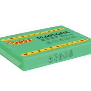 jovi caja de 15 pastillas de plastilina 350gr 100% vegetal muy moldeable no se seca sin gluten inocua y no toxica color verde