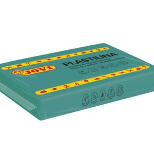 jovi caja de 15 pastillas de plastilina 350gr pasta vegetal no se seca sin gluten inocua facil de moldear ideal para figuras en volumen color verde