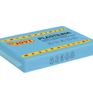 jovi caja de 15 pastillas de plastilina 350gr no se seca sin gluten inocua facil de moldear ideal para figuras en volumen color azul