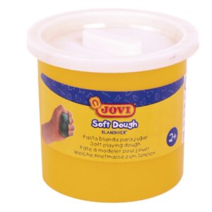 jovi soft dough blandiver pack con 5 botes de pasta de modelar 110gr blanda y flexible facil de amasar y moldear ideal para iniciacion al modelaje color blanco