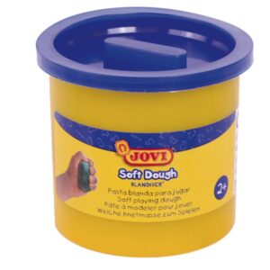 jovi soft dough blandiver pack con 5 botes de pasta de modelar 110gr blanda y flexible facil de amasar y moldear ideal para iniciacion al modelaje color azul