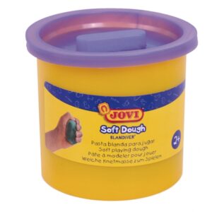 jovi soft dough blandiver estuche de 5 botes 110gr violeta blanda y flexible facil de amasar y moldear ideal para iniciacion al modelaje color morado