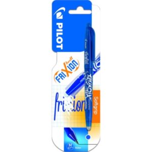 pilot frixion ball pack de 1 boligrafo de gel borrable punta de bola 0.7mm trazo 0.4mm grip ergonomico color azul