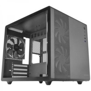 mars gaming mc mpro caja mini tower micro atx, mini itx lateral cristal templado tamaño hdd 2.5", 3.5" usb a 3.2, usb a 2.0 y audio 3 ventiladores 120mm soporta refrigeracion liquida