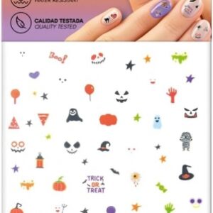 alpino pack de pegatinas para uñas halloween autoadhesivas diseños terrorificos