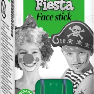 alpino fiesta face stick pack con 6 barritas de pintura facial sistema retractil giratorio se lava con agua testado dermatologicamente color verde