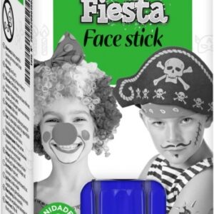 alpino fiesta face stick pack con 6 barritas de pintura facial sistema retractil giratorio se lava con agua testado dermatologicamente color azul