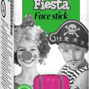 alpino fiesta face stick pack con 6 barritas de pintura facial sistema retractil giratorio se lava con agua testado dermatologicamente color rosa