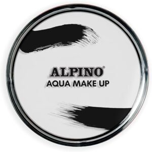 alpino aqua make up polvera de maquillaje facial acuarelable se lava con agua y jabon color blanco