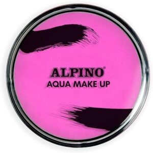alpino aqua make up polvera de maquillaje facial acuarelable se lava con agua y jabon color rosa