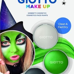 giotto make up witch pack con 3 maquillajes faciales de tematica bruja se lava con agua dermatologicamente testado colores surtidos