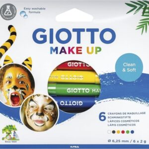 giotto make up classic pack con 6 lapices cosmeticos se lava con agua dermatologicamente testado colores clasicos surtidos