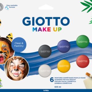giotto make up classic pack con 6 maquillajes faciales se lava con agua dermatologicamente testado colores clasicos surtidos