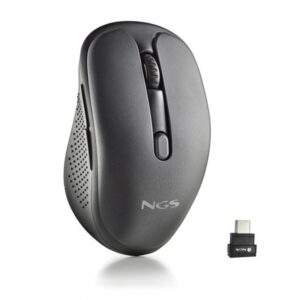 ngs evo mix raton laser inalambrico 3200dpi conexiones: 2.4 ghz usb c + bluetooth 5.1 + bluetooth 5.1 5 botones uso diestro color negro