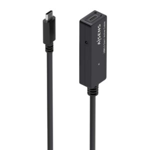 aisens cable usb 3.2 gen1x1 prolongador con amplificador usb c/m usb c/h 10m color negro