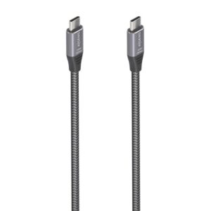 aisens cable usb 3.2 gen2x2 aluminio 20gbps 8k@30hz 5a 100w e mark tipo usb c/m usb c/m 3.0m color gris