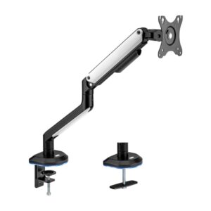 aisens soporte de mesa rgb gaming contrapeso giratorio e inclinable para monitor/tv 9kg (3 pivotes 1 brazo) de 17 32" color varios