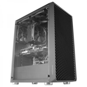 mars gaming mc 3000 caja aerodinamica 4 ventiladores fdb silenciosos soporte para 6 ventiladores amplio espacio interno gestion de cableado eficiente color negro