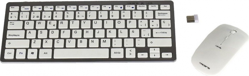 tacens combo teclado y raton inalambrico sensor optico 1200 2000 dpi alcance 10m teclas multimedia compatible windows/mac/linux color varios