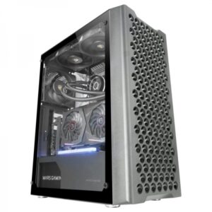 mars gaming mc ipro caja profesional cristal templado flujo de aire superior compatible atx gestion de cableado conectividad avanzada color negro