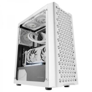 mars gaming mc ipro semitorre profesional cristal templado rejilla 3d soporte atx refrigeracion avanzada conectividad usb 3.0 color blanco