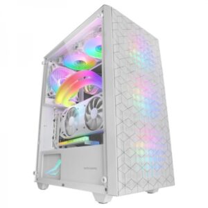 mars gaming mc mag caja gaming doble rejilla magnetica cristal templado 3 ventiladores rgb soporte refrigeracion liquida usb 3.0 color blanco