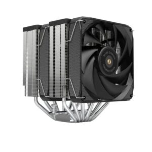 mars gaming mcpu xu6 disipador cpu doble torre ventiladores hibridos ultrasilenciosos 6 heatpipes de cobre hct ultra hasta 350w tdp negro color negro
