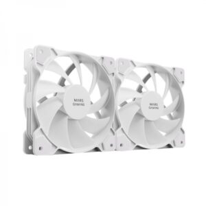 mars gaming mf pwmx2 ventilador ventilacion superior silencio absoluto libre de vibraciones sistema pwm duradero 60,000 horas color blanco