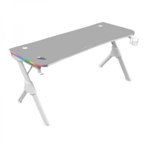 mars gaming mgd140rgb mesa gaming iluminacion 3d argb espacio extragrande estructura de acero alfombrilla nanotextil montaje facil gestion de cables color blanco