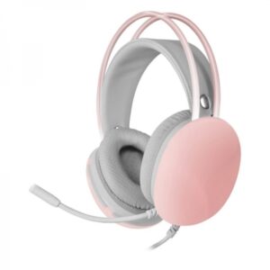 mars gaming mh glow auriculares sonido envolvente iluminacion 360º chroma rgb drivers hi fi ultra bass 3d compatibilidad universal color rosa