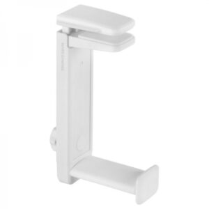 mars gaming mhh2 soporte de cascos instalacion dual rotacion 360º sujeta cables agarre firme blanco color blanco