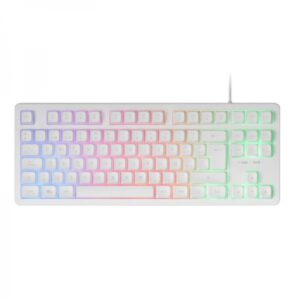 mars gaming mk023 teclado gaming tecnologia h mech red iluminacion frgb anti ghosting compatibilidad universal estructura robusta color blanco