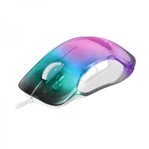 mars gaming mmglow raton gaming ultraligero 75g iluminacion rgb chroma glow sensor 12800 dpi switches huano cable feather paracord color varios